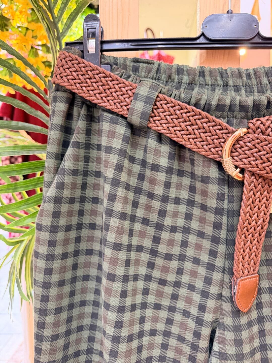 Pantalón cuadro caprichosa - Verde